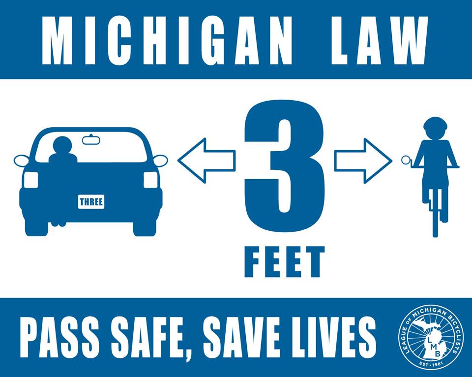 New law requires 3' safe passing distance