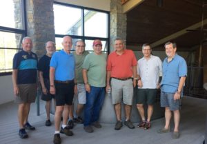 Bob Tanz, second from right, bike tour in Kentucky